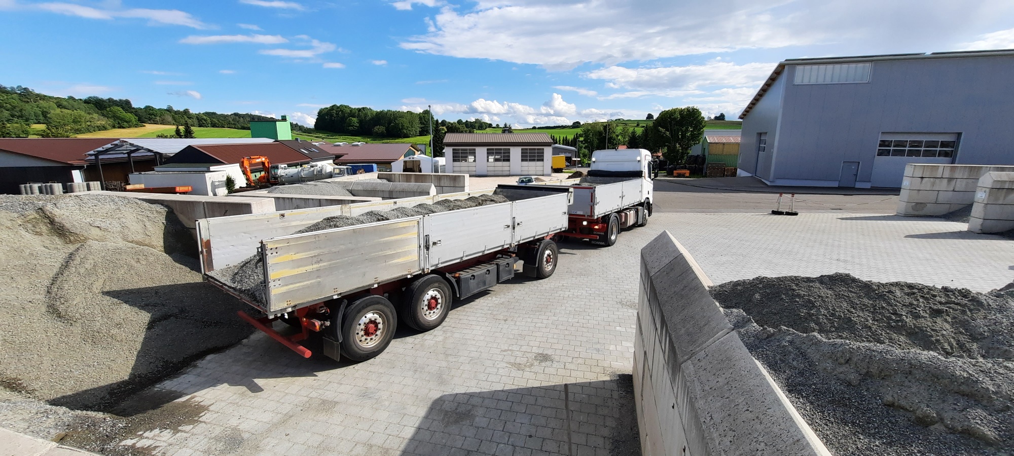 Scania-Schüttgutplatz