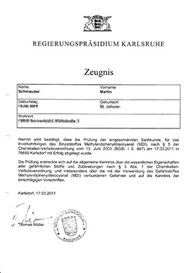 MDI-Zertifikat Martin Schmauder